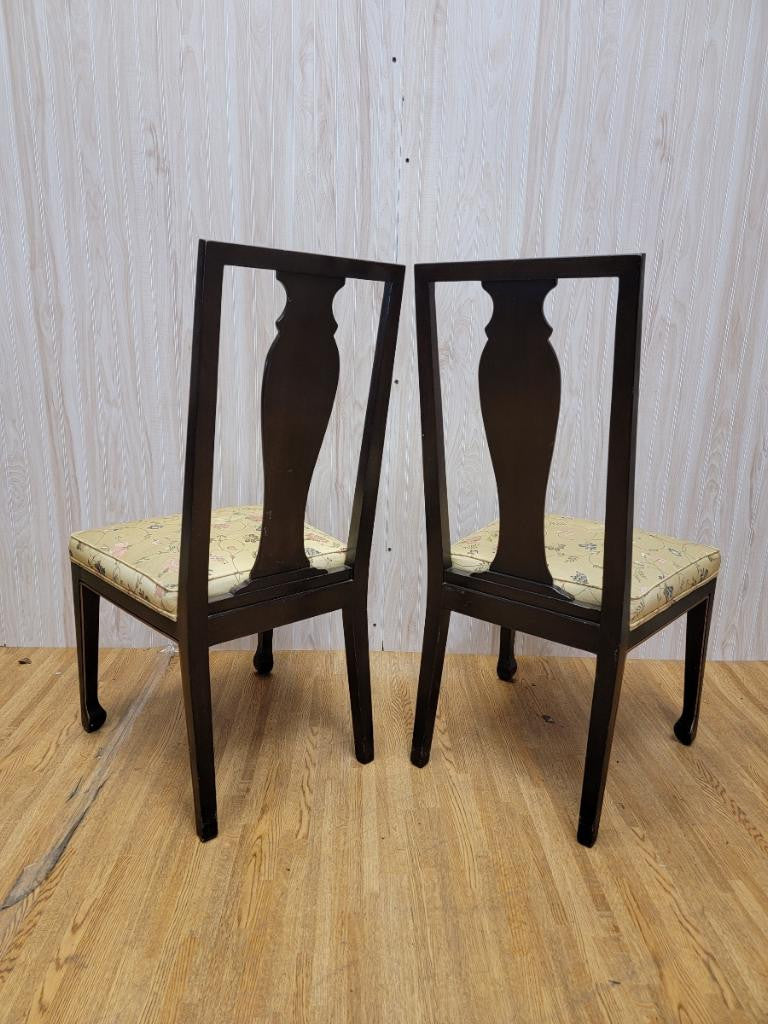 Hollywood Regency Asian Style Dining/Game Chairs by Karges - Set of 4