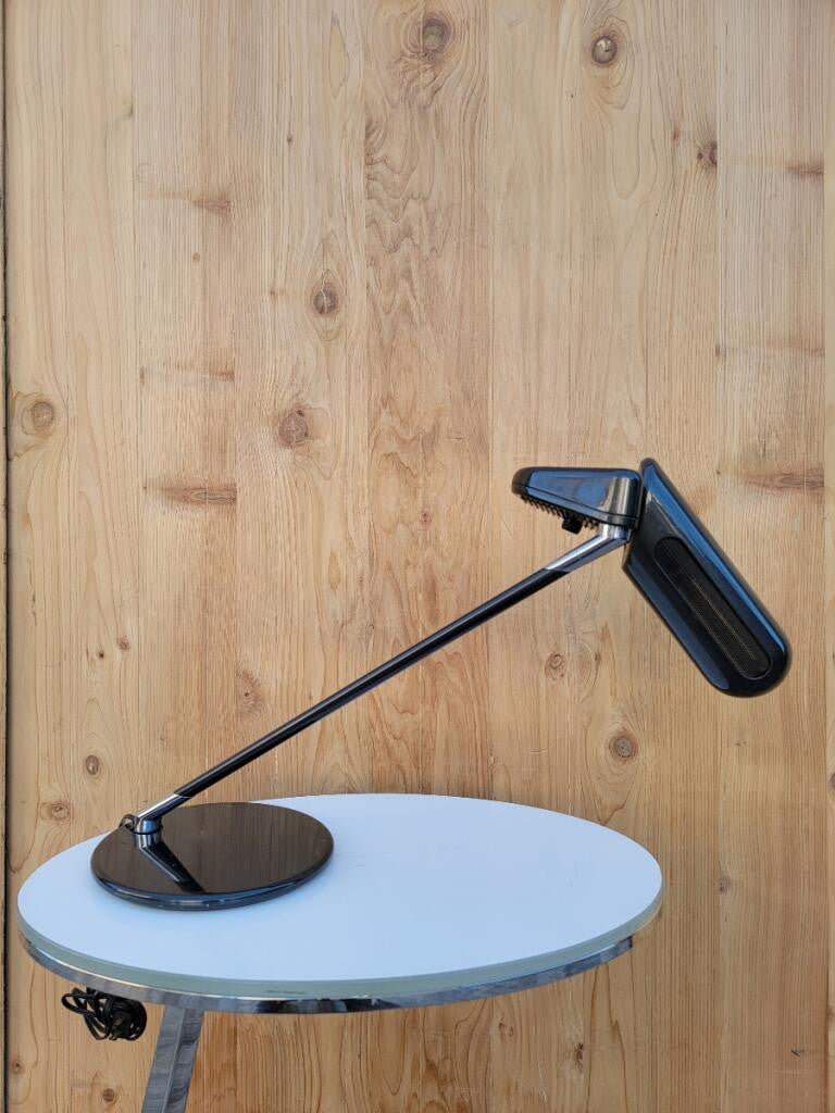 Postmodern Bruno Gecchelin for Arteluce Adjustable Desk Lamp ‘Ring’ - Pair