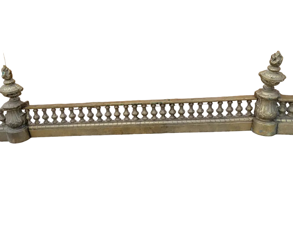 Antique French Louis XVI Style Fireplace Fender