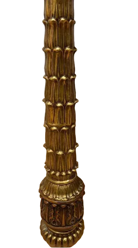 Hollywood Regency Brass Palm Tree Legs Entryway Table by Maitland Smith