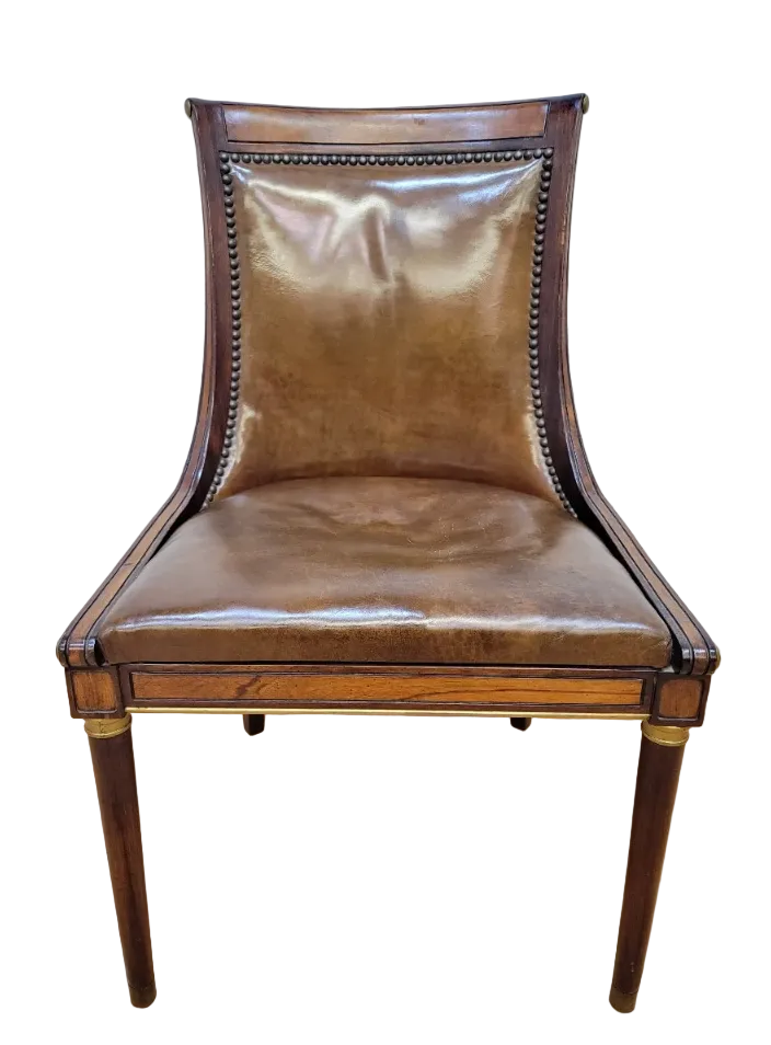 Vintage Neoclassical Style Slipper Dining Chairs by Oxford LTD – 6