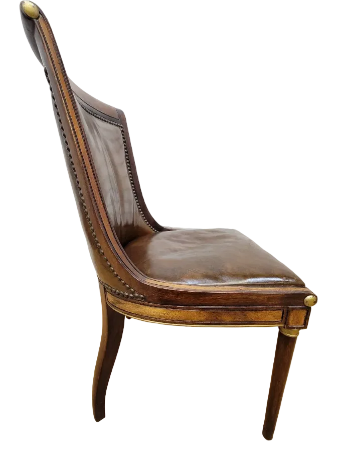 Vintage Neoclassical Style Slipper Dining Chairs by Oxford LTD – 6