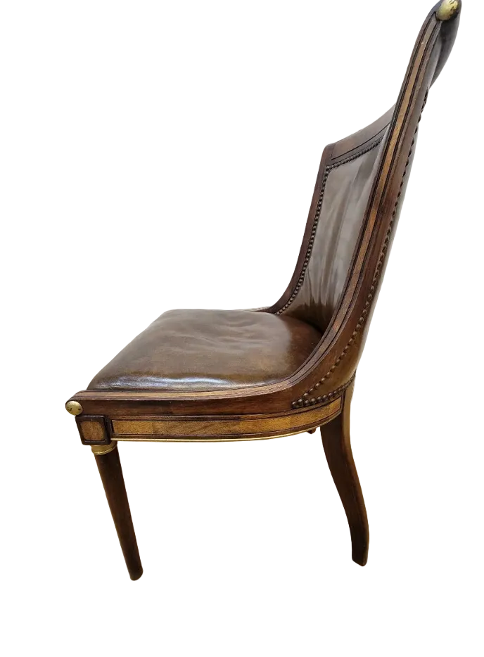 Vintage Neoclassical Style Slipper Dining Chairs by Oxford LTD – 6