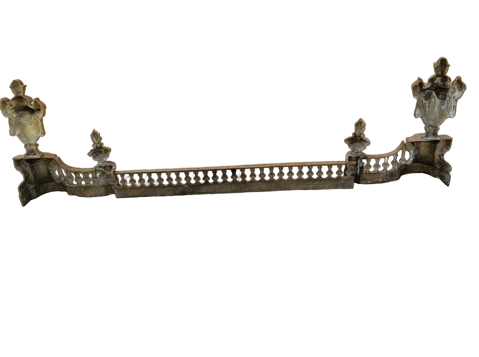 Antique French Louis XVI Style Fireplace Fender