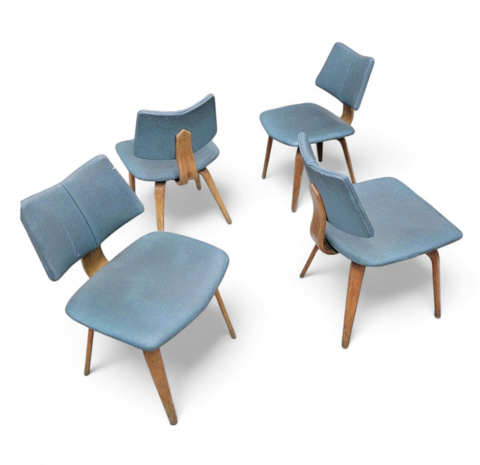 MCM Bentwood Dining Chairs By Thonet for Reupholstery - 4
