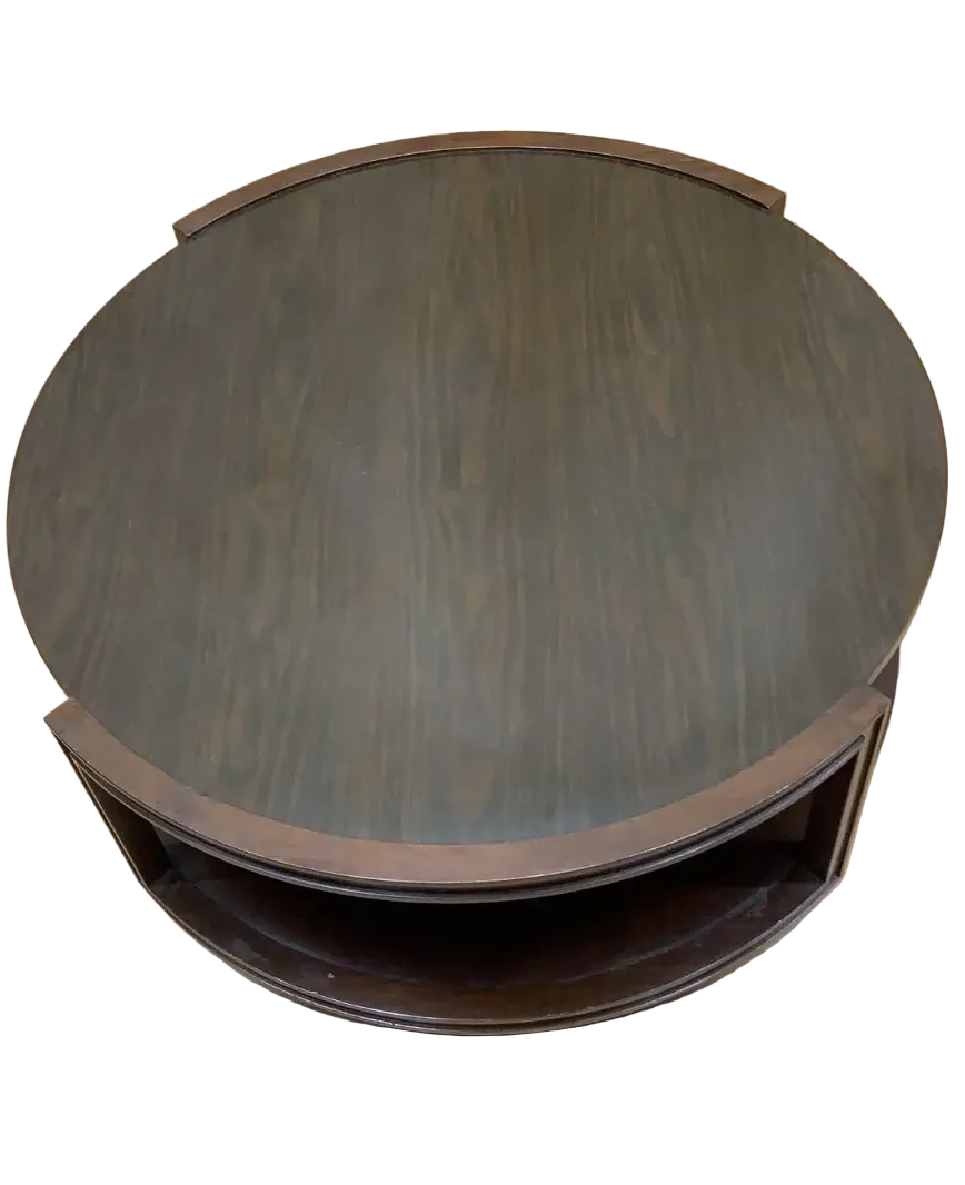 Mid Century Modern Two Tier Coffee Table on Casters by Dunbar