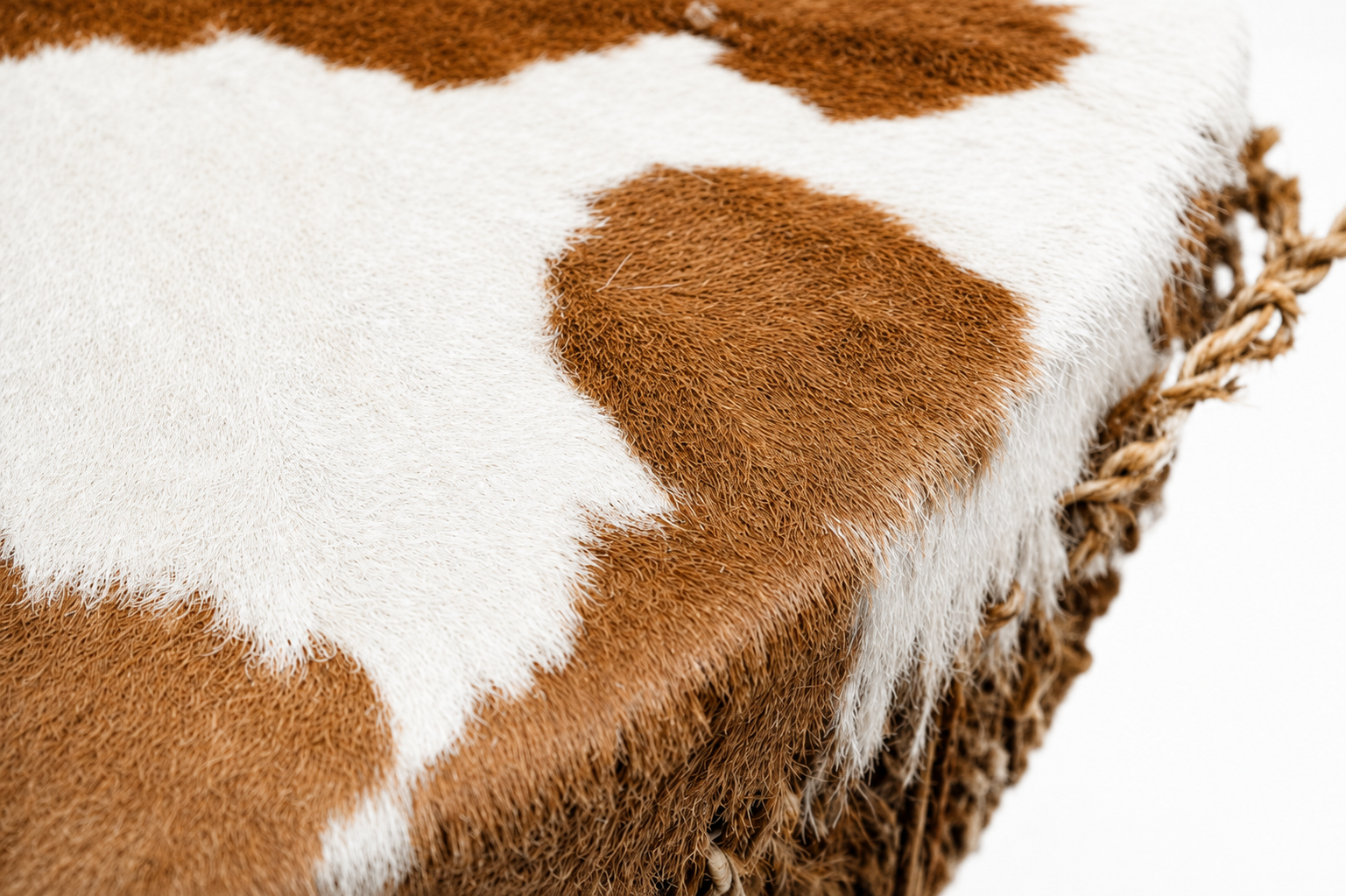 Vintage African Tribal Cowhide Drum Side Tables - Set of 2