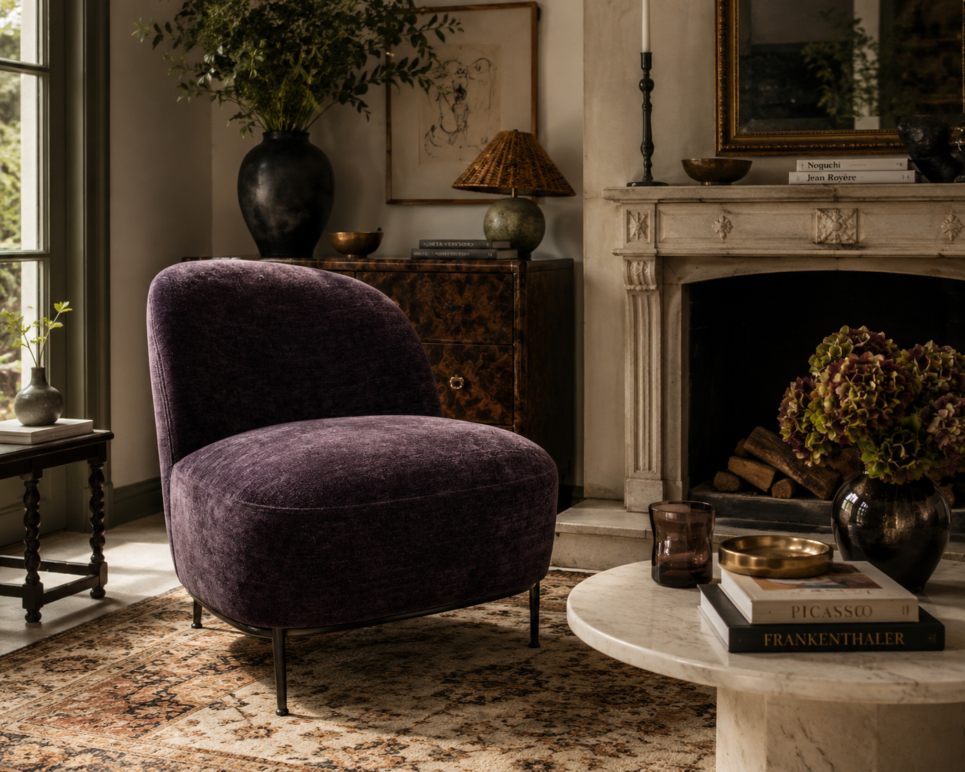 Italian Sejour Lounge By GamFratesi for Gubi Newly Upholstered Velvet Chenille