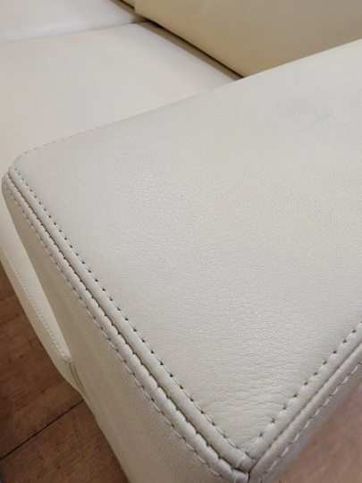 B1 Sofa by Bernhardt Design in a Cream Leather