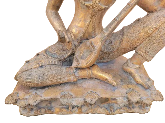 Antique Bronze Statue of Saraswati