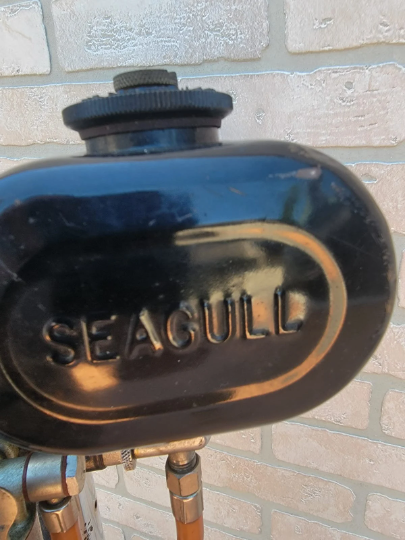 British Seagull Silver Outboard Clutch Motor