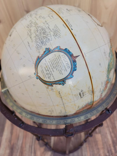 Mid Century Replogle Diameter Globe on Stand, World Classic Series