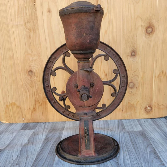 Antique Cast Iron Elgin National Coffee Mill Grinder #40
