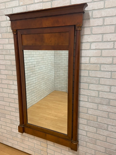 Vintage Empire Style Carved Wall Mirror By Baker Furniture