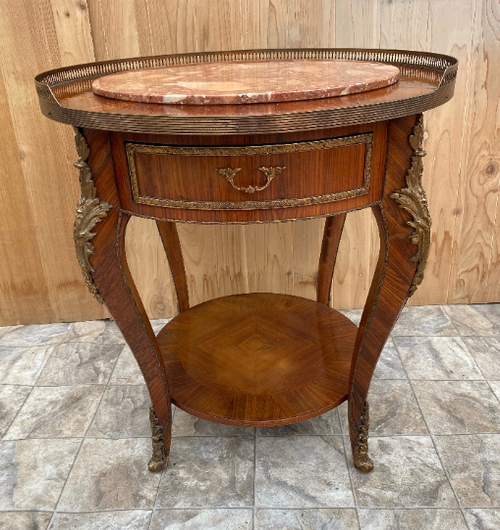 Antique Italian Louis XVI Style Mahogany Cocktail/Occasional Table