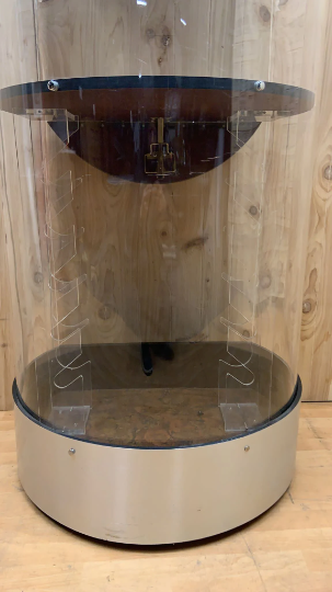Vintage Modern Space Age Cylindrical Tower Bar Attributed to Pace Collection Design