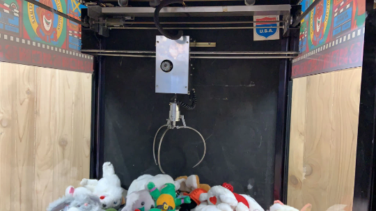 Vintage Original Hollywood Big Plush Skill Crane Game