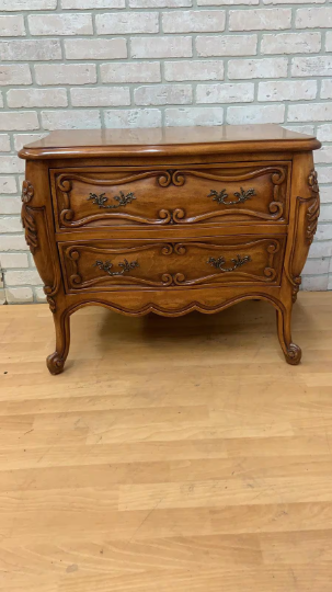 Fremarc Designs Carved Bombe Nightstand
