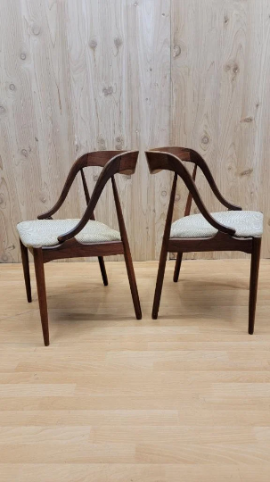 Vintage Danish Modern Teak Side Chairs by Johannes Andersen for Moreddi - Pair
