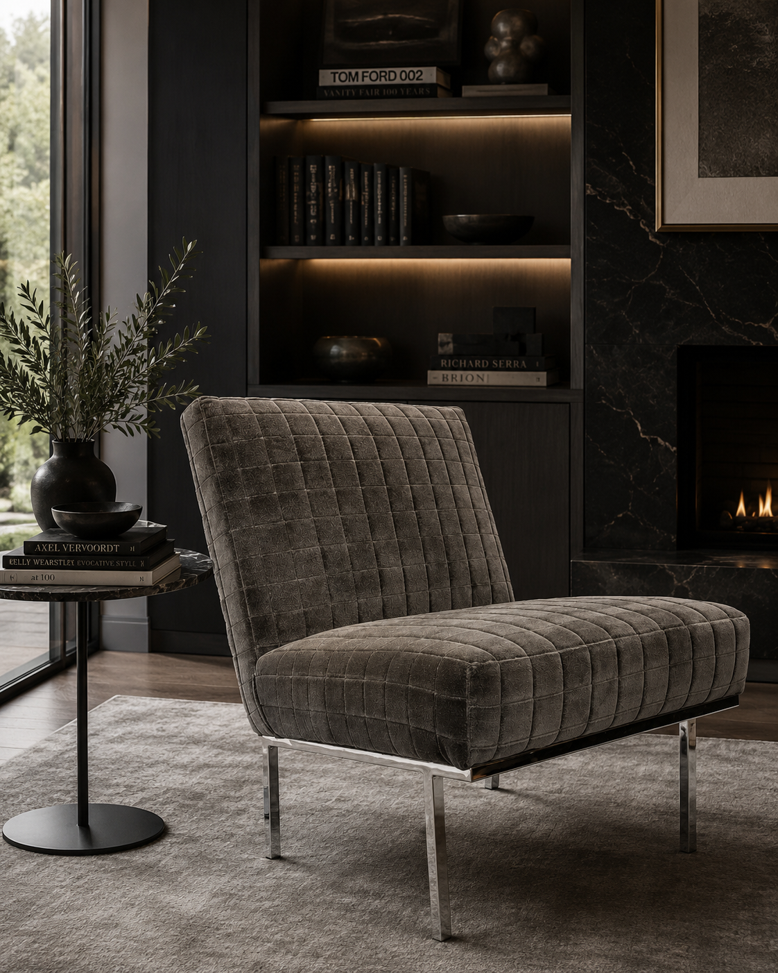 MCM Florence Knoll Style Slipper Chair Newly Reupholstered