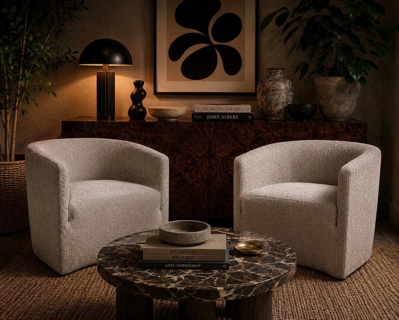 Hold - MCM Barrel Back Lounge Chairs Newly Reupholstered - Pair