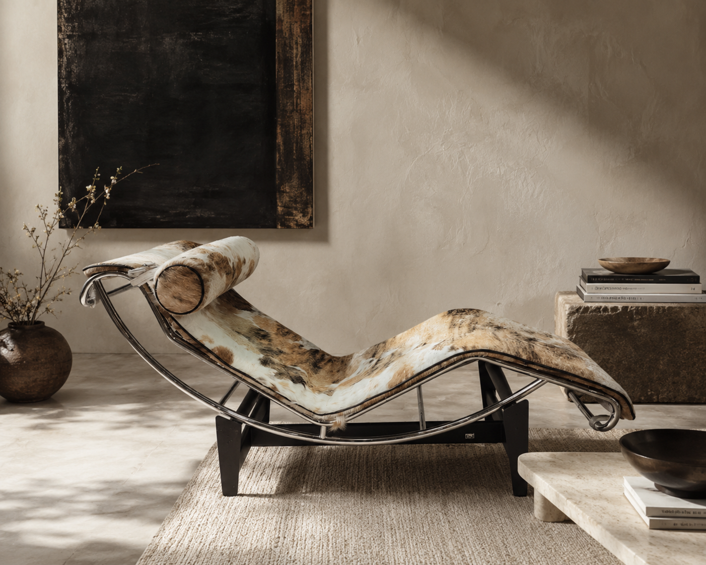 MCM Cassina LC4 Le Corbusier Chaise Lounge Newly Upholstered