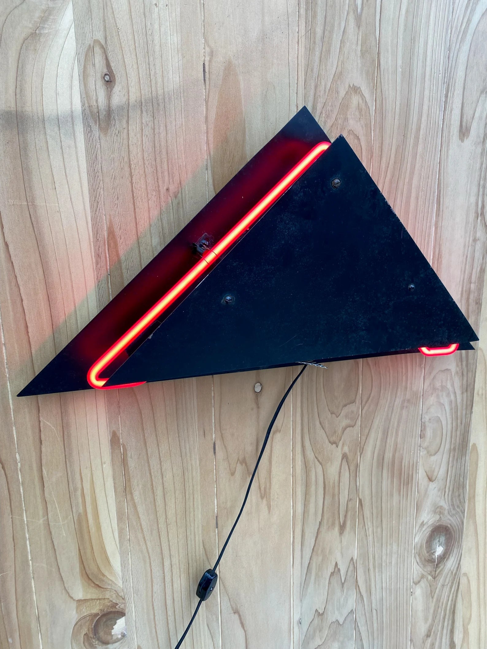 Postmodern Rudi Stern Sculpture Torchiere Wall Sconce “Let There Be Neon” - Pair