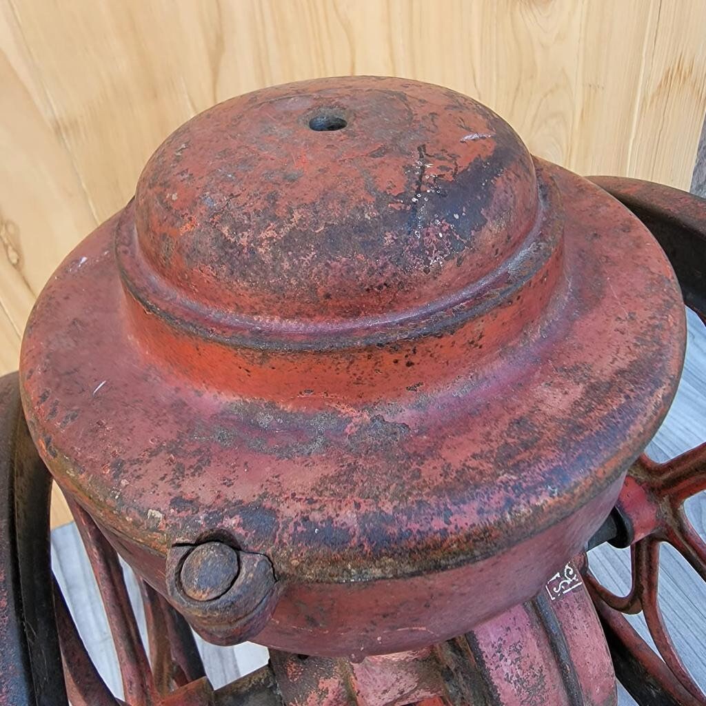 Antique Red Cast Iron Star Mill Co. Philadelphia No. 7 Coffee Grinder