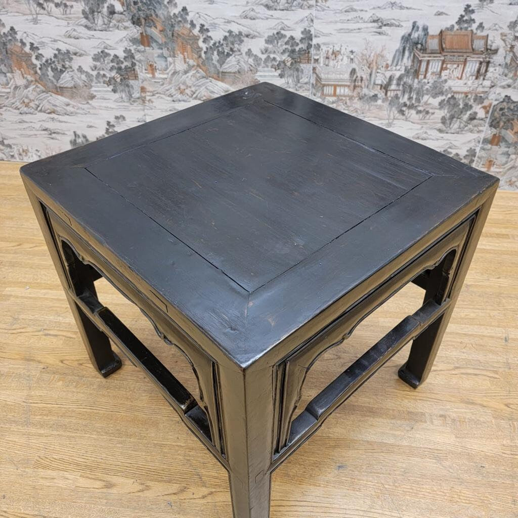 Antique Shanxi Province Elm Side Table with Original Patina