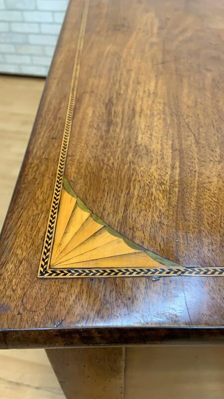 Antique Georgian Mahogany Inlaid Spade Foot Sideboard