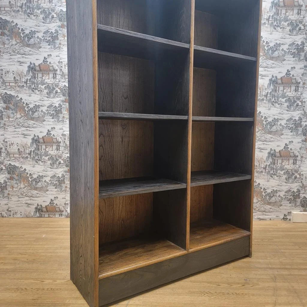 Antique Chinese Elm Display Cabinet / Bookcase - Pair