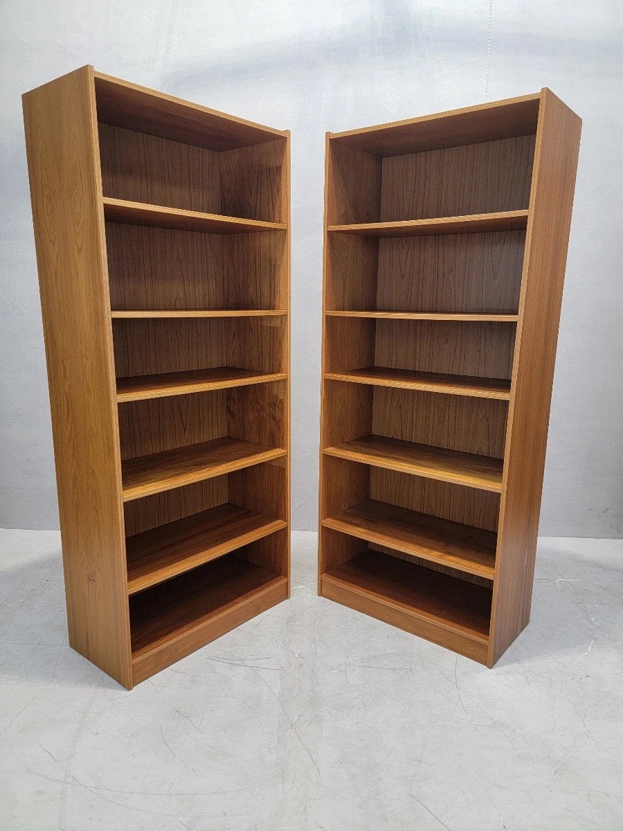 Mid Century Danish Modern Bookcases/Bookshelves - Set of 4