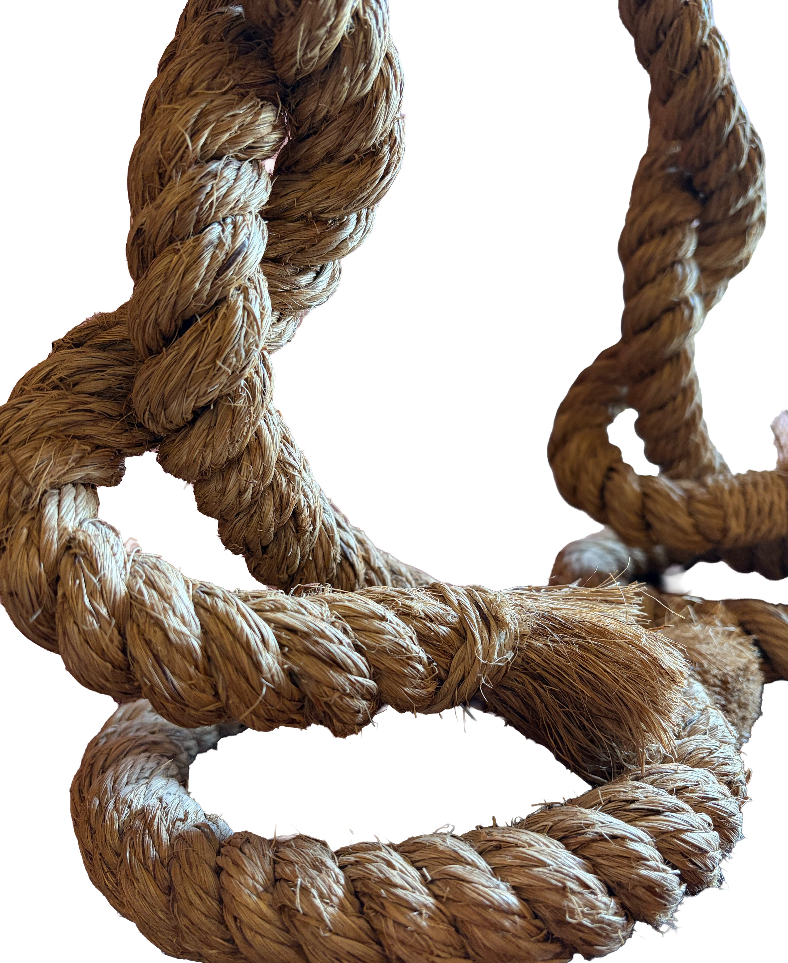 Vintage Nautical Style Rope Table Lamps - Pair